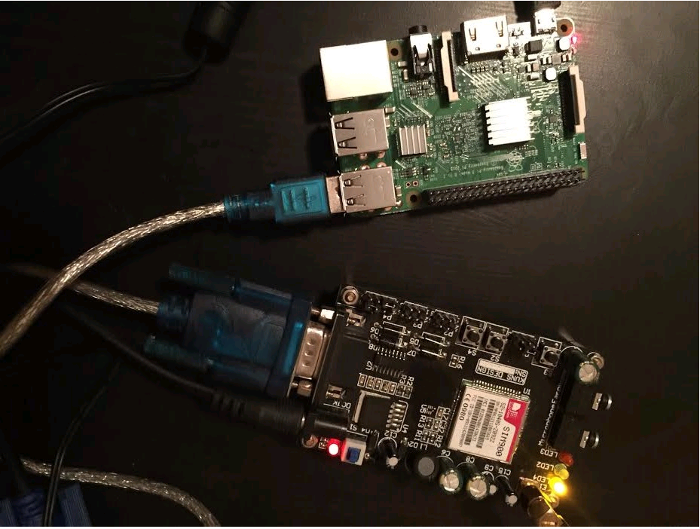 Connecting SIM900 to Raspberry Pi through a USB-to-serial converter cable