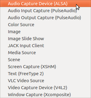 Audio input