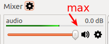 Setting max audio level