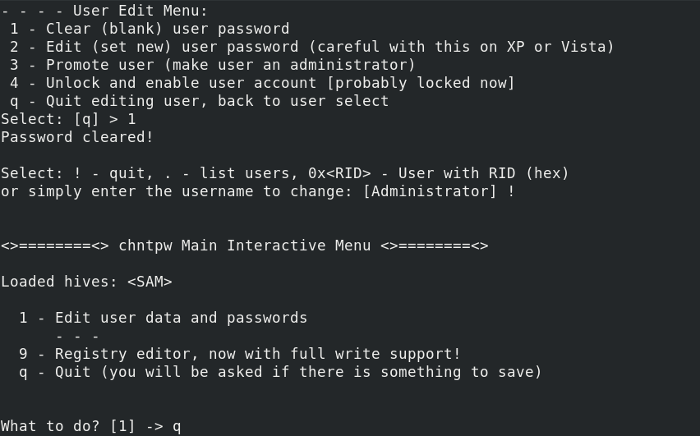 Reset Windows 10 Local Admin Password with Command Prompt