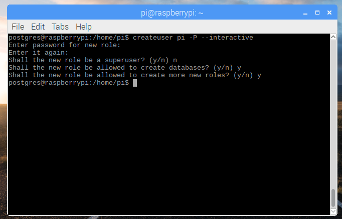 moodle postgresql create database