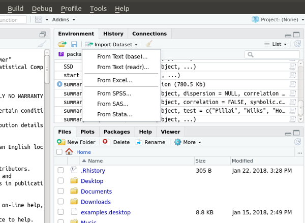 rstudio descriptive statistics