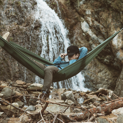 An open source hammock from Hummingbird Hammocks.