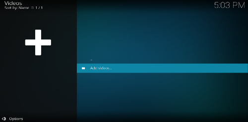 Add videos in Kodi