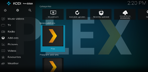 Accessing Plex in Kodi