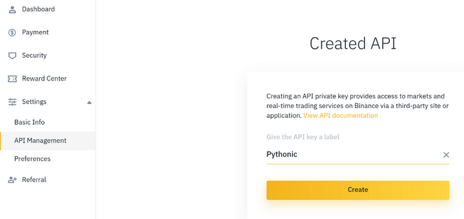 cryptocurrency api key