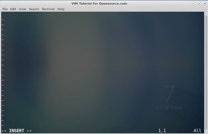 vi insert key on mac os x