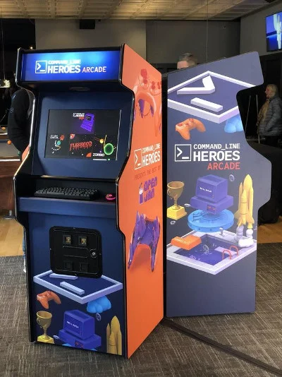 Command Line Heroes arcade consoles