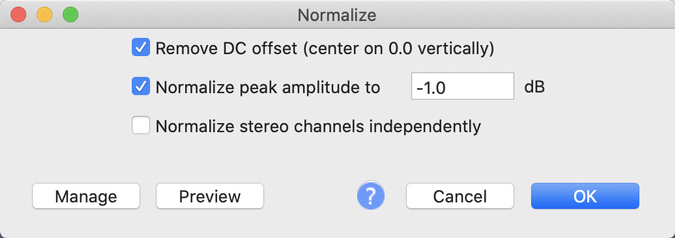 Normalize defaults