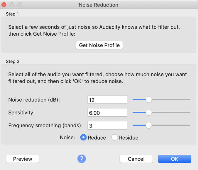 Noise Reduction effect step 2