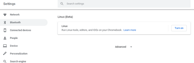 run linux on chromebook