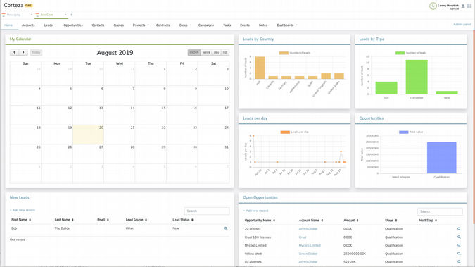 Corteza Low-Code application