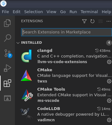 Searching extensions
