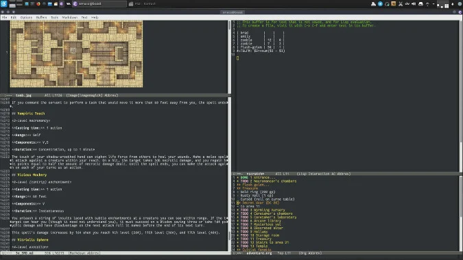 Emacs for RPG