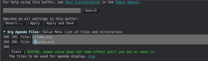 Emacs Customize tool in Spacemacs