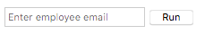 Email entry form