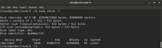 fdisk - l command