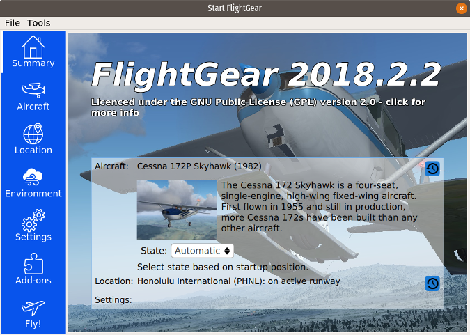 Nueva versión de FlightGear, el simulador de vuelo Open Source