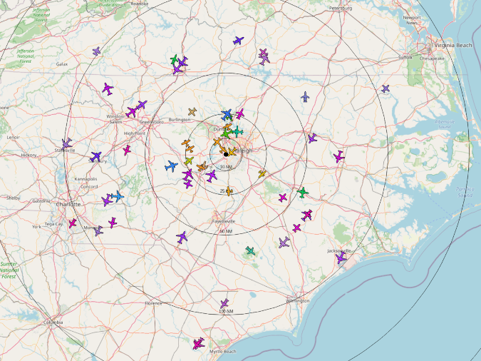 Flight map