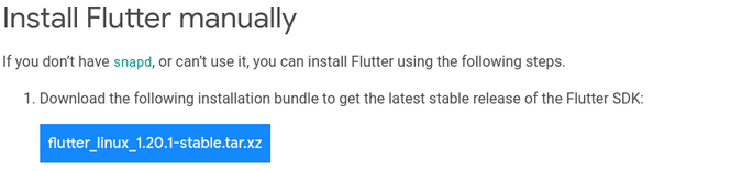 install flutter on ubuntu