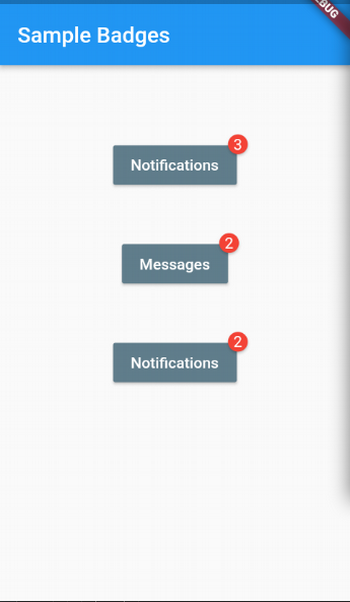 Flutter Badges plugin