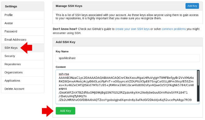 how to find git ssh key