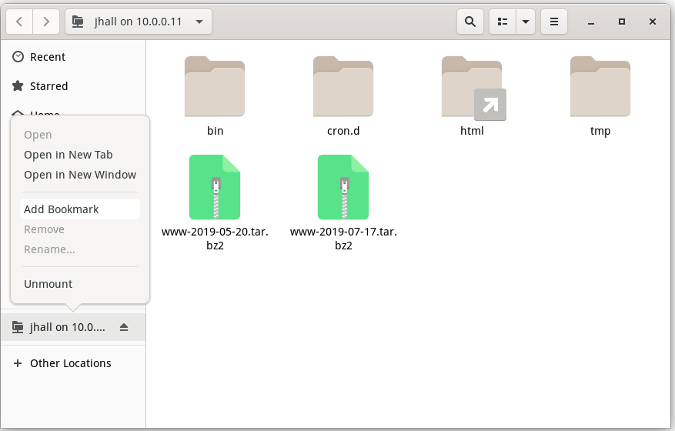 gnome-file-manager-remote-jhall-add-book