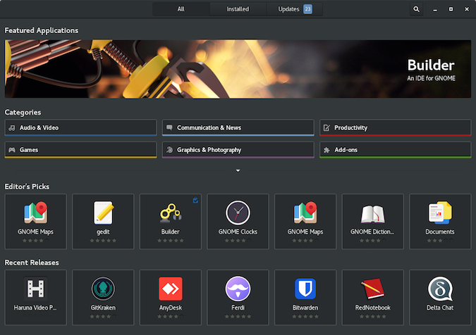 GNOME software installer