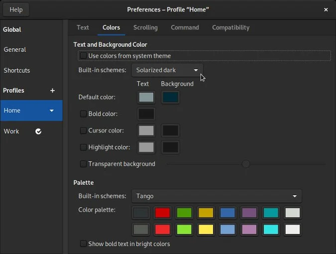 how to change cursor color xterm