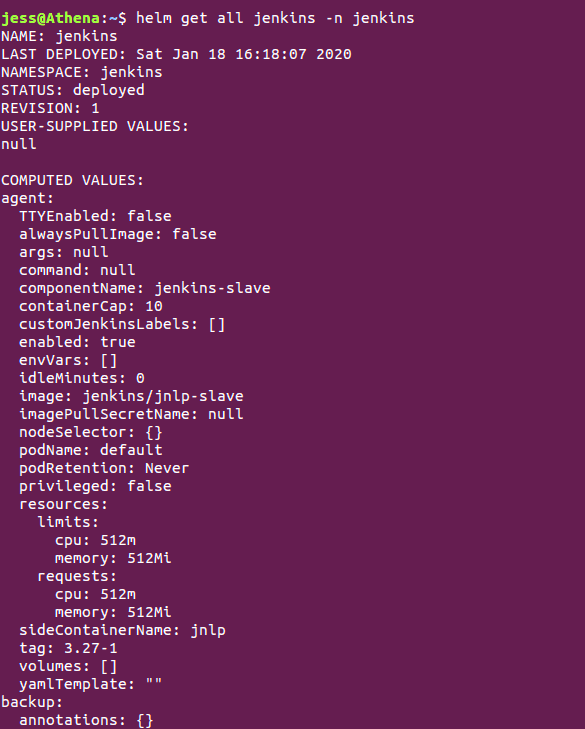 Helm Template Command Example