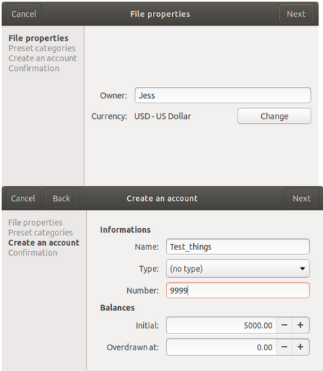 HomeBank manual input