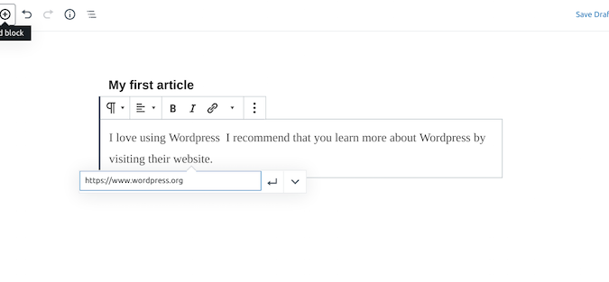 Wordpress classroom blog