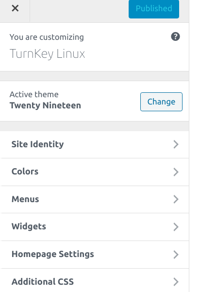 Turnkey theme