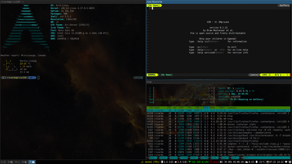 i3 tiled window manager screenshot