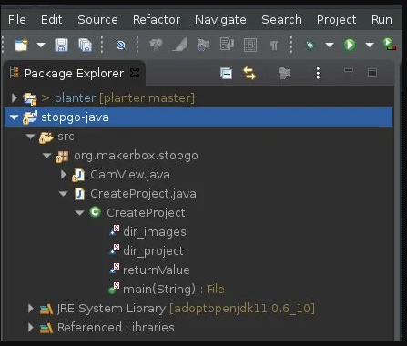 A Java project in Eclipse