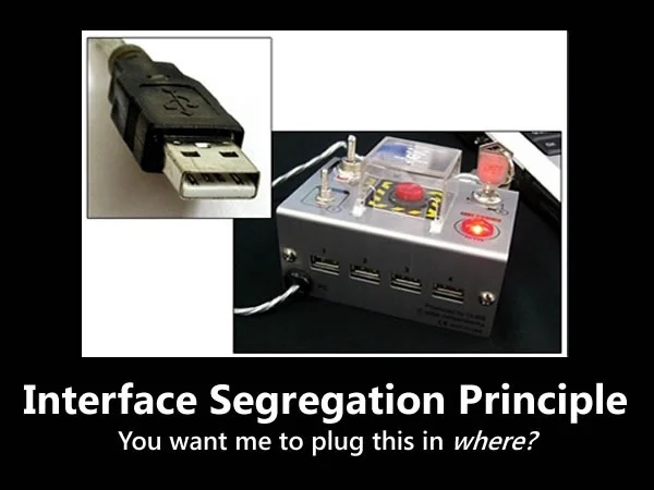 Interface segregation principle