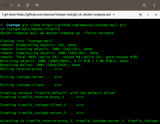 Installing and running Isotope