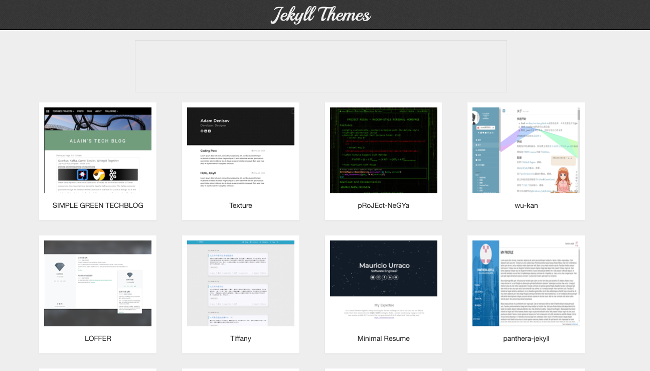 Jekyll Themes screenshot