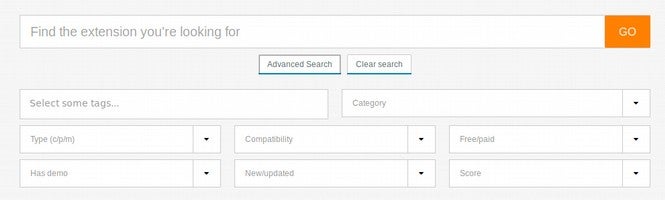 Joomla Extensions advanced search