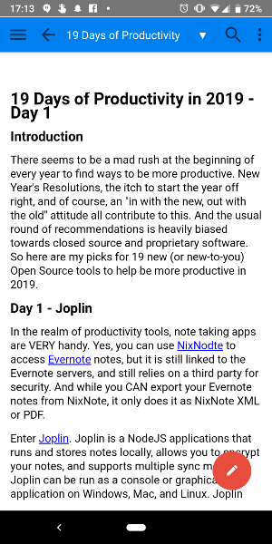 Joplin on Android