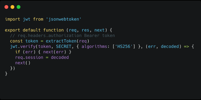 JWT verification example