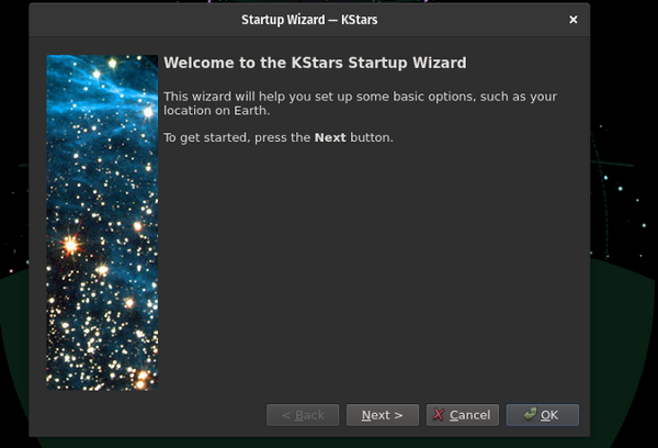 KStars Startup Wizard