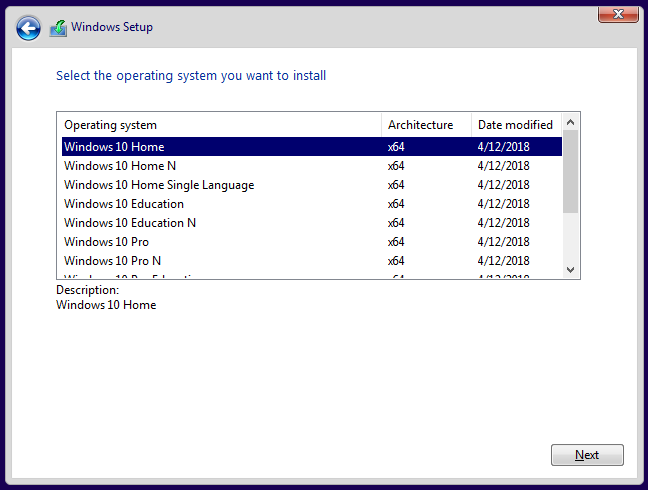 choose operating system at startup