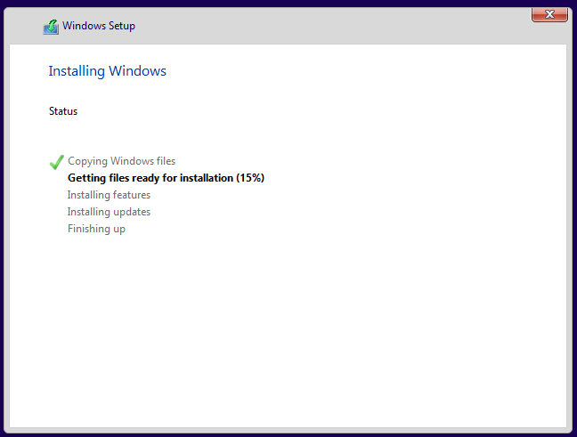 Installing Windows