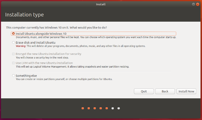 install Ubuntu alongside Windows