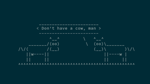 Linux toy: cowsay
