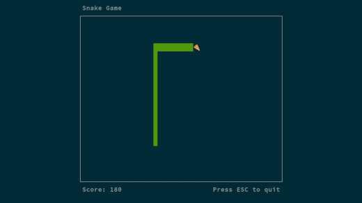 Linux toy: snake