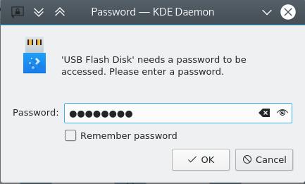 LUKS password prompt