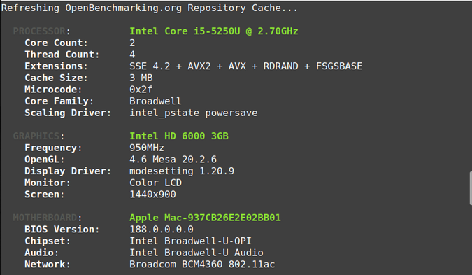 mint broadcom wireless driver bcm4360