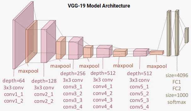 VGG-19 Model Architecture